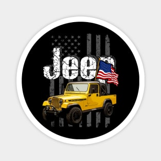 CJ-8 Scrambler Jeepcar JEEP Flag Magnet